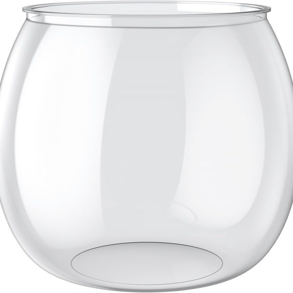 Small Plastic Fish Bowl, Clear Round 3 Gallon Fish Tank for Little Fish, Unbreakable Small Fishbowl Desktop Aquarium, Shatterproof Betta Fish Tank Goldfish Bowl, Decorative Globe Vase